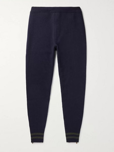 Tomas Maier Slim-fit Tapered Wool Sweatpants In Blue