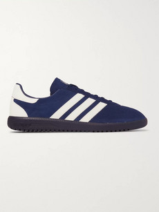 ADIDAS ORIGINALS INTACK SPEZIAL FAUX LEATHER-TRIMMED SUEDE SNEAKERS