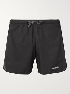 Patagonia Strider Pro Shell And Mesh Shorts In Black
