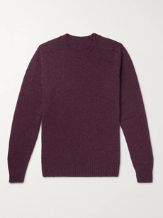 Anderson & Sheppard Shetland Wool Jumper - Purple