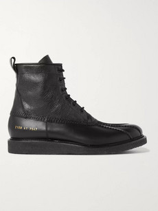 COMMON PROJECTS PEBBLE-GRAIN LEATHER BOOTS