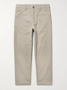 Acne Studios Allan Cotton-blend Twill Trousers In Beige | ModeSens