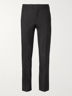 SAINT LAURENT Black Slim-Fit Wool Suit Trousers