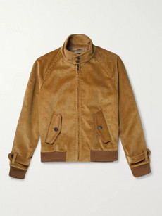 PRADA Leather-Trimmed Cotton-Corduroy Jacket