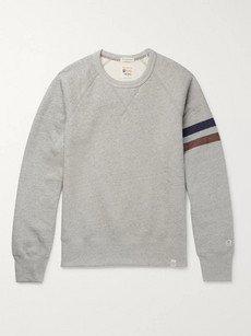 Kingsman Todd Snyder Champion Harry's Fleece-back Cotton-blend Jersey Sweatshirt In Gray