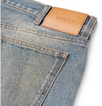 Gucci Slim-Fit Distressed Denim Jeans