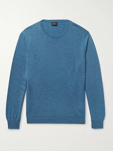 J.CREW Mélange Cashmere Sweater in Blue | ModeSens