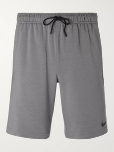Nike Dri-fit Stretch-jersey Shorts In Gray