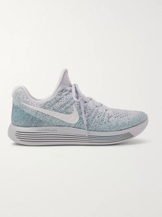 Nike Lunarepic Low Flyknit 2 Running Sneakers - Light Gray