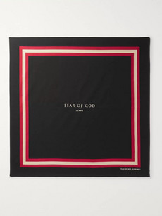 FEAR OF GOD Printed Cotton and Silk-Blend Bandana
