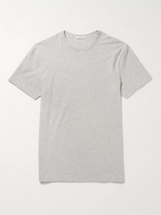 Acne Studios Edvin Mélange Stretch-cotton T-shirt In Gray
