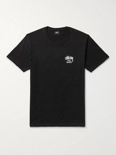 Stussy Don'T Scratch Printed Cotton-Jersey T-Shirt In Black | ModeSens