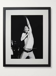 Sonic Editions Framed 1977 Iggy Pop In Manchester Print, 17 X 21"" In Black