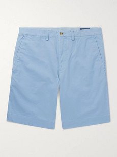 Polo Ralph Lauren Stretch-cotton Twill Shorts In Light Blue