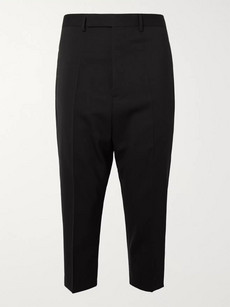 RICK OWENS Astaires Cropped Stretch Virgin Wool Trousers
