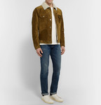 TOM FORD Shearling-Trimmed Suede Jacket