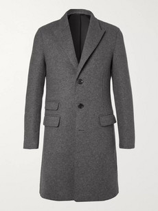 Neil Barrett Slim-fit Felted Wool-blend Coat - Gray