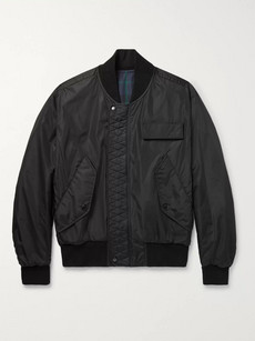 Burberry Reversible Black Watch Checked Cotton-twill Bomber Jacket