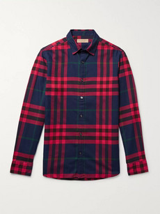 BURBERRY Checked Cotton-Flannel Shirt