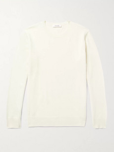 Frame Slim-Fit Cashmere Sweater In White | ModeSens
