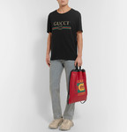 Gucci Distressed Printed Cotton-Jersey T-Shirt