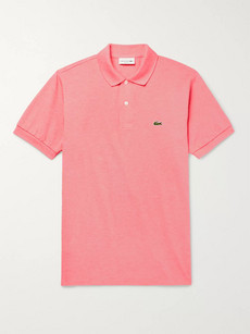 Lacoste Cotton-piqué Polo Shirt In Pink