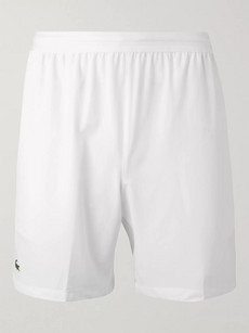 Lacoste Tennis Novak Djokovic Stretch-shell Tennis Shorts In White