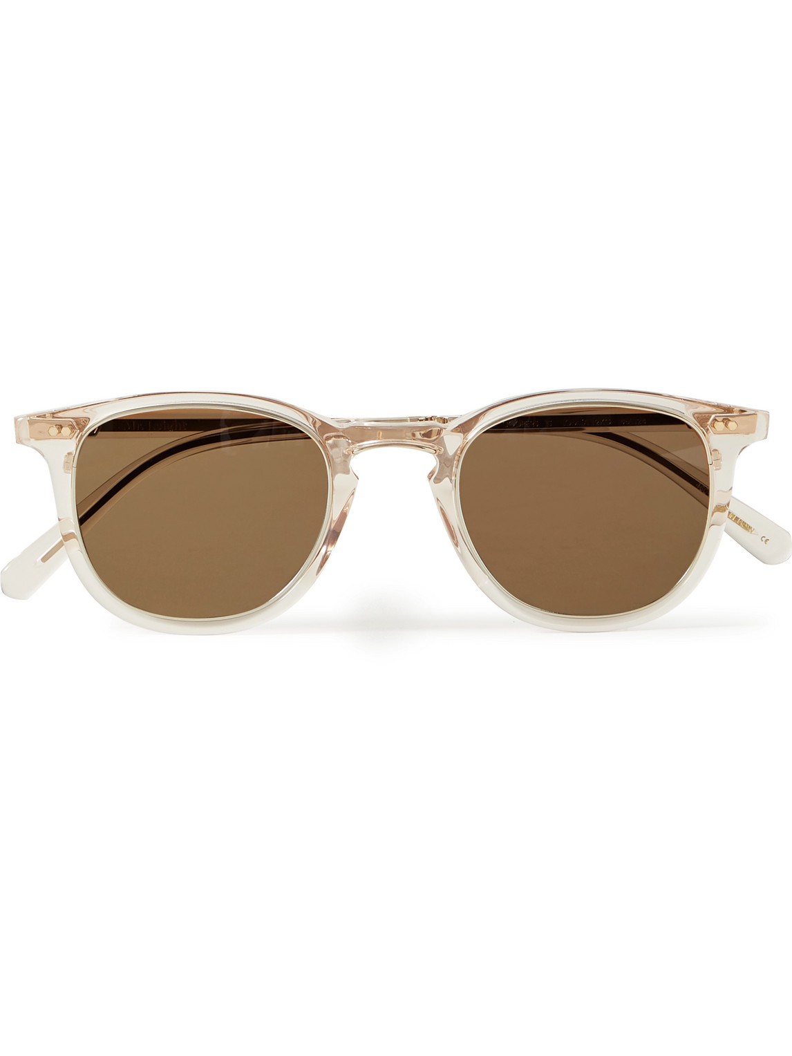 Mr Leight Cooper S Round-frame Acetate Sunglasses In Neutrals