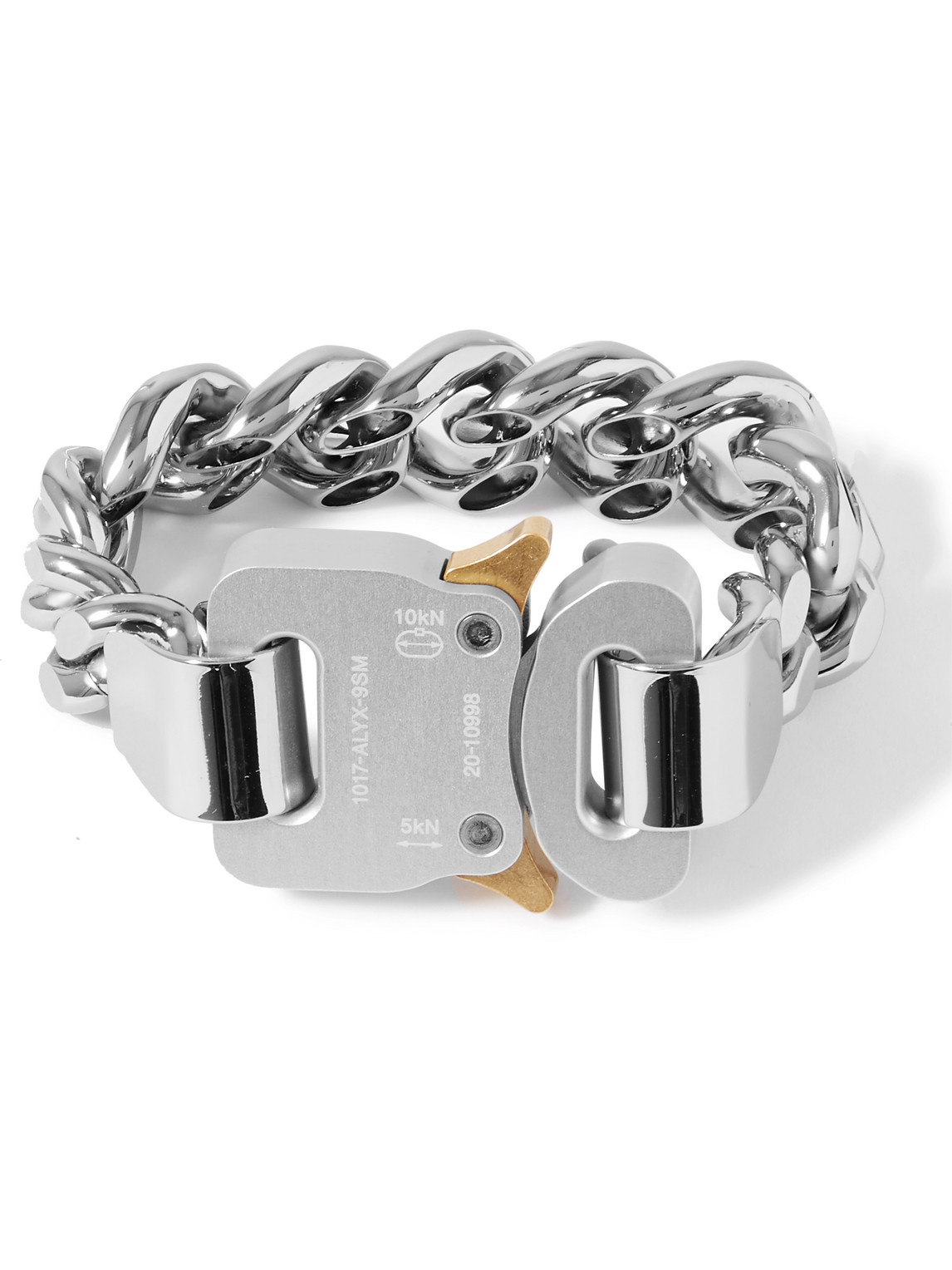 1017 ALYX 9SM Hero 4X Silver and Gold-Tone Bracelet