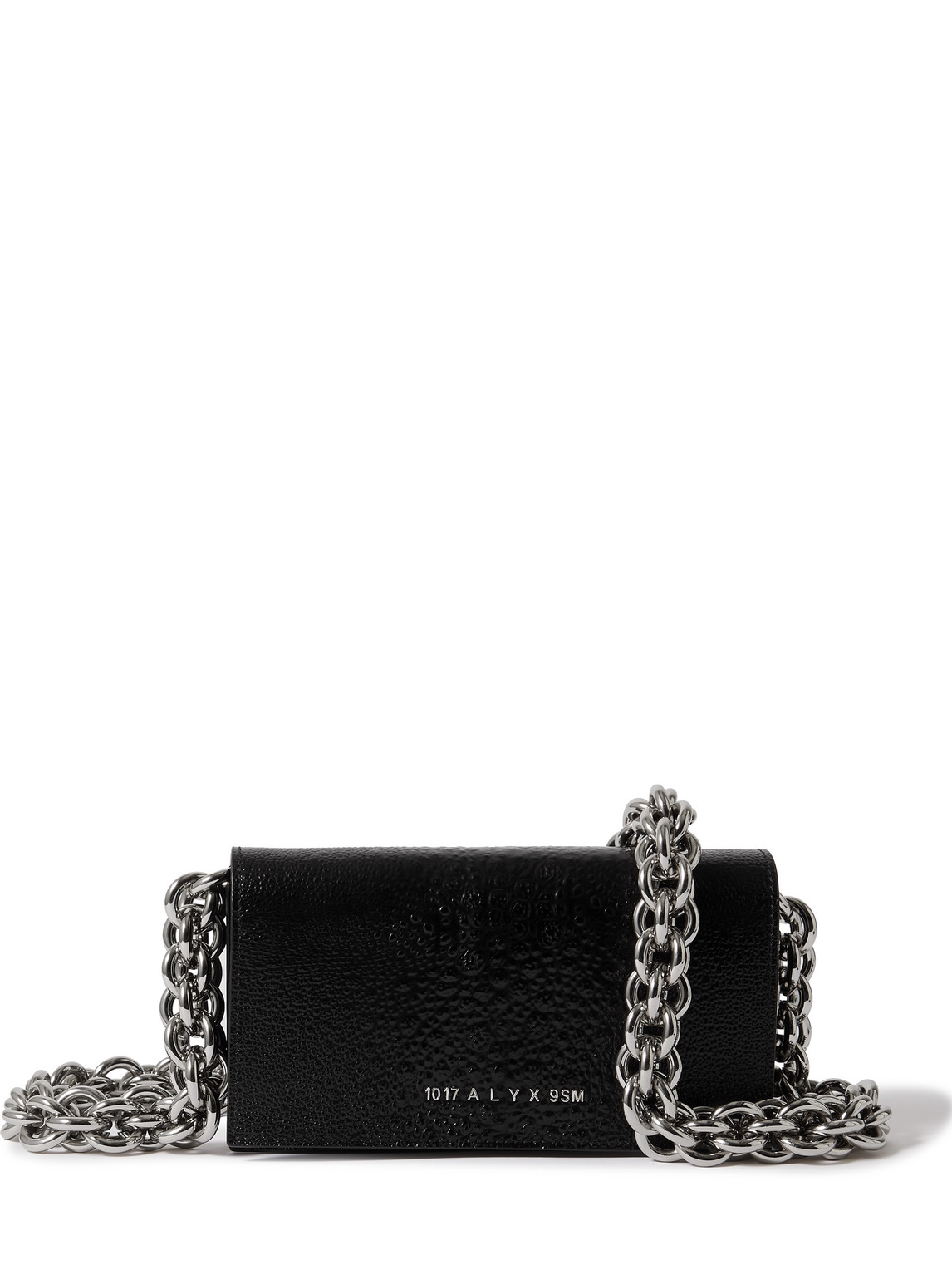 Alyx Giulia Textured-leather Messenger Bag In Black