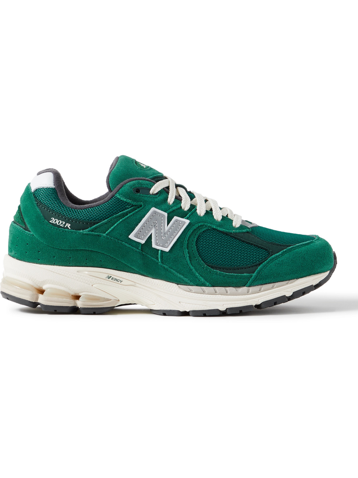 NEW BALANCE 2002R LEATHER-TRIMMED SUEDE AND MESH SNEAKERS