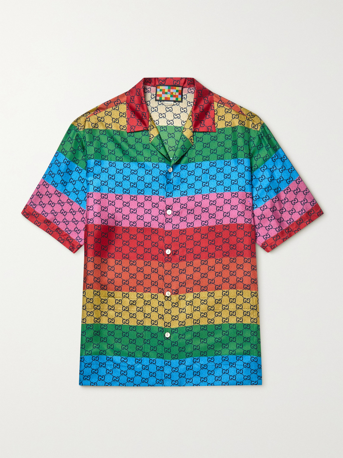 gucci oversized camp collar