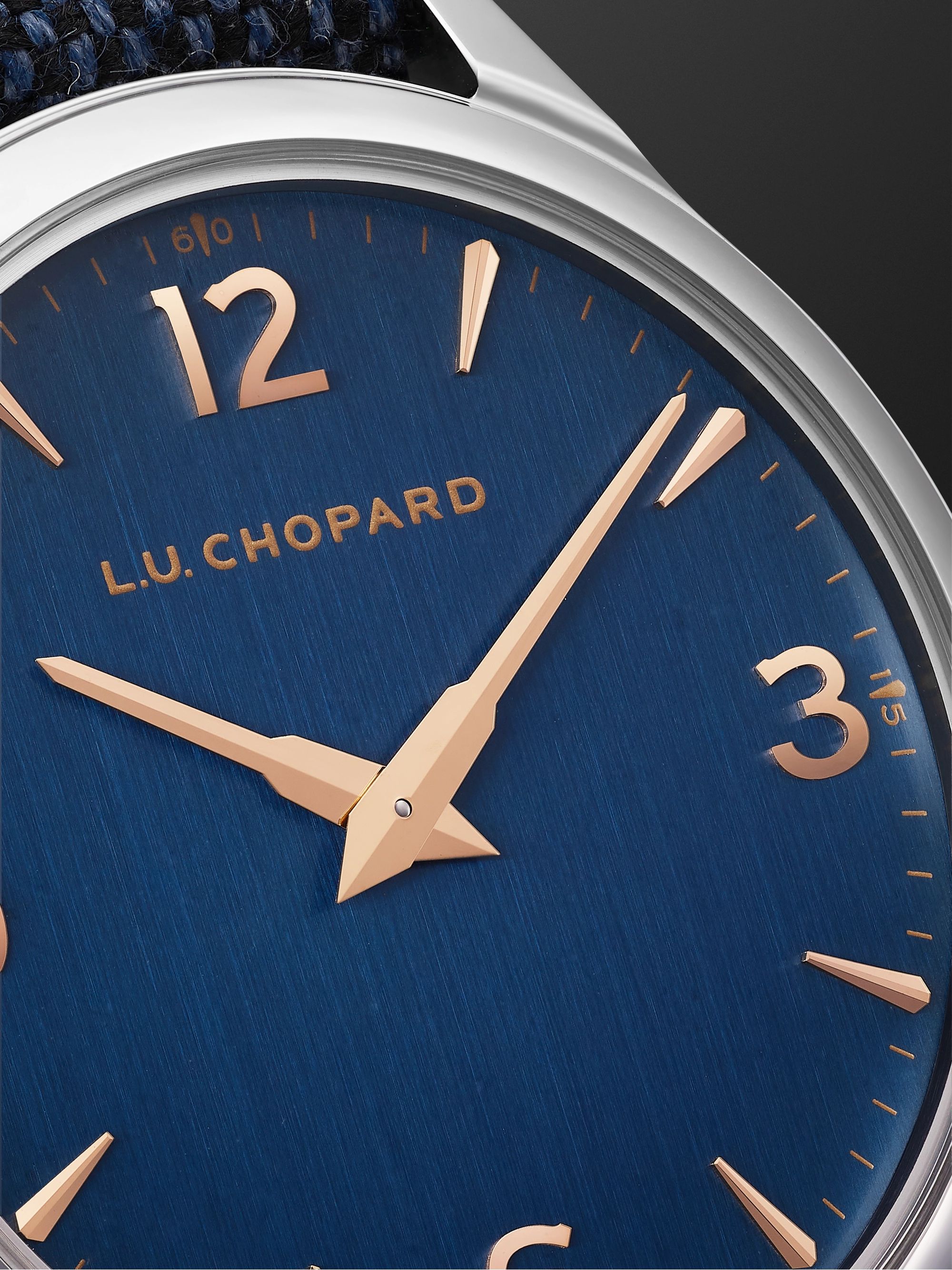 CHOPARD L.U.C XP Automatic 40mm Stainless Steel and Merino Wool Watch, Ref. No. 168592-3002