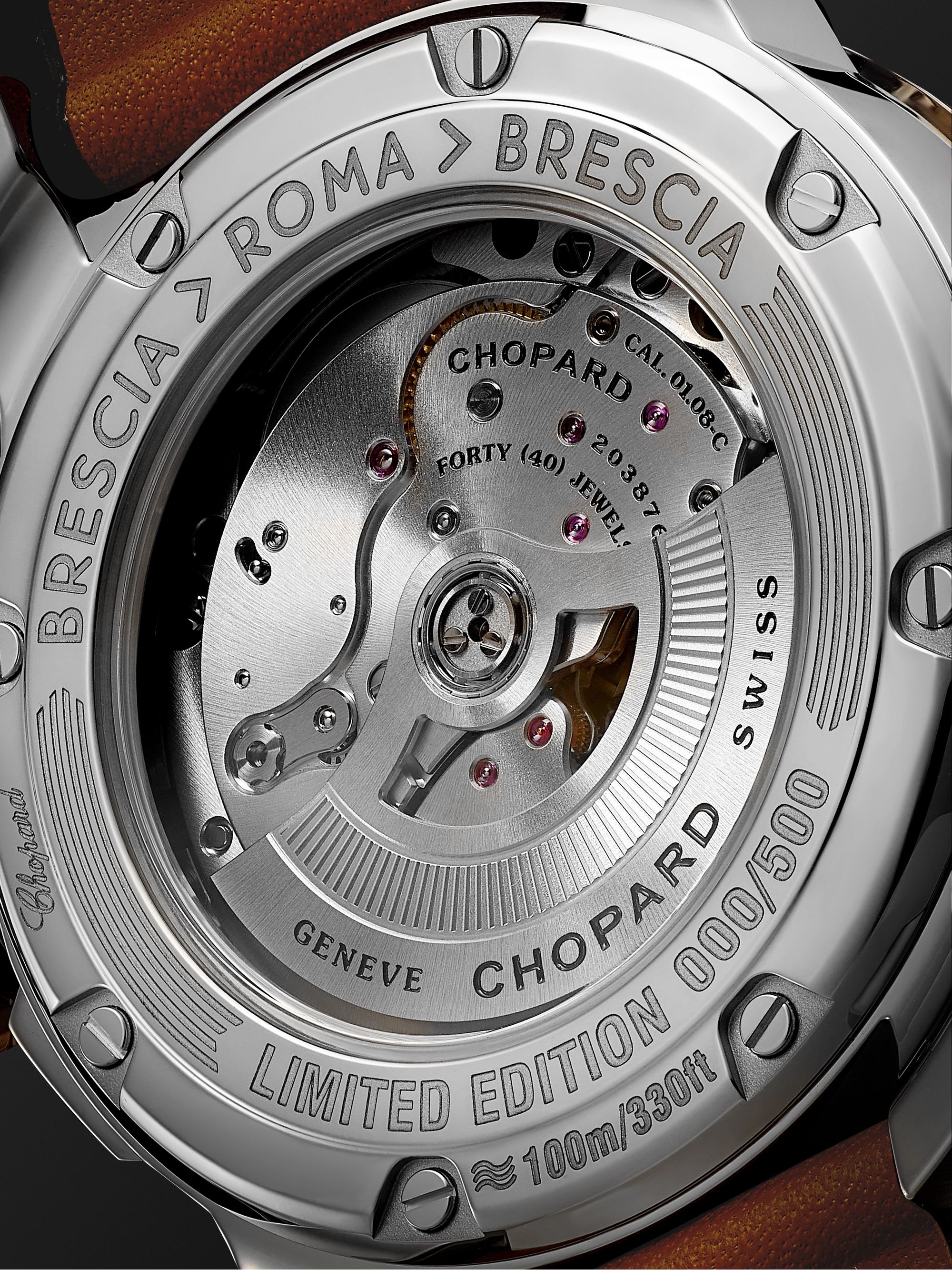 CHOPARD Mille Miglia GTS Power Control Limited Edition Automatic 43mm, 18-Karat Rose Gold, Stainless Steel and Leather Watch, Ref. No. 168566-6001