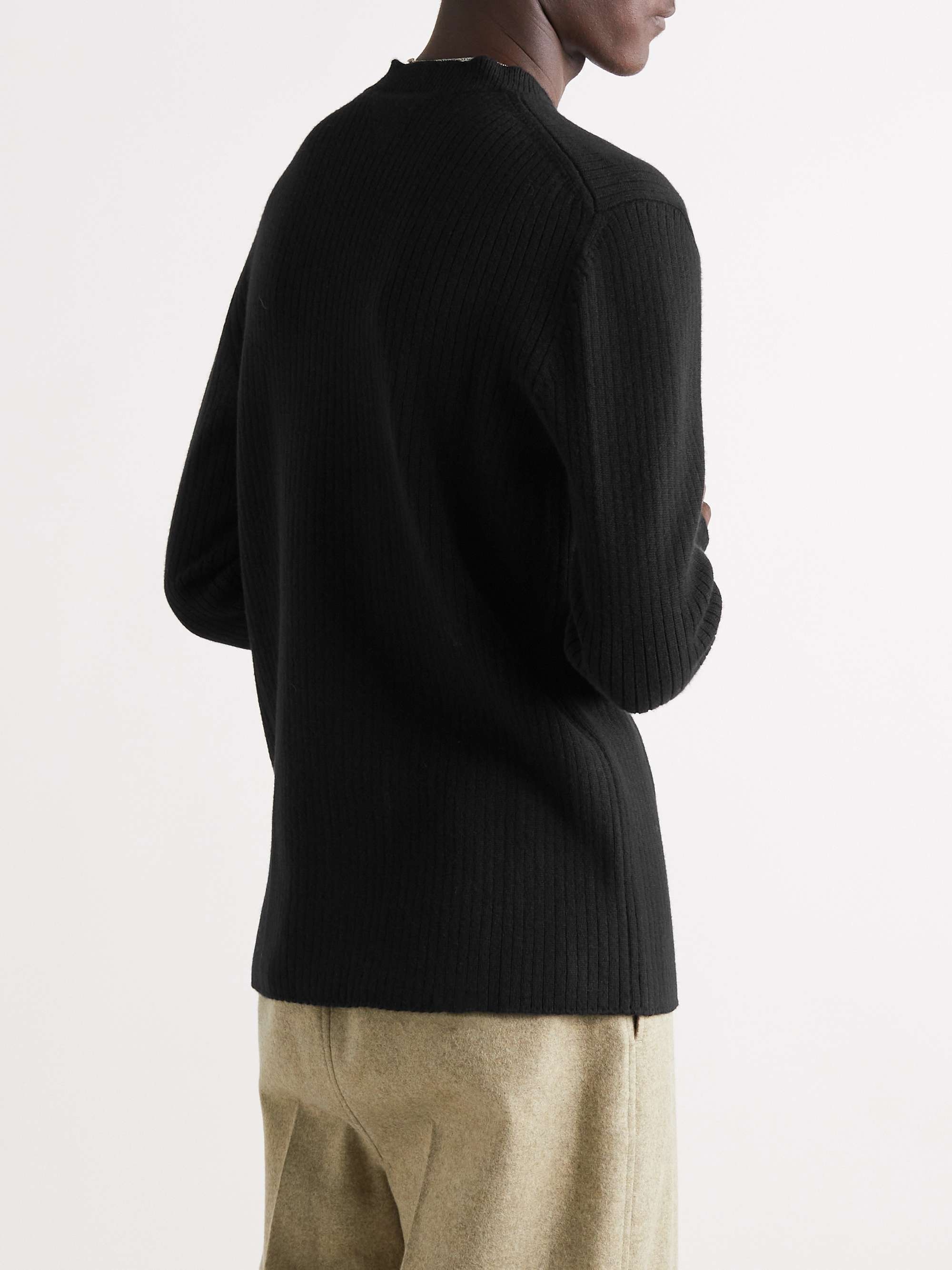 BOTTEGA VENETA Ribbed Wool and Cashmere-Blend Sweater