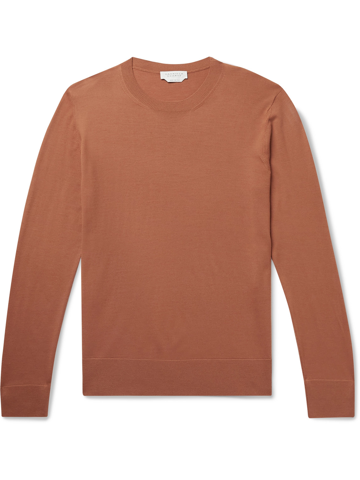 Gabriela Hearst Paolo Wool Sweater In Orange