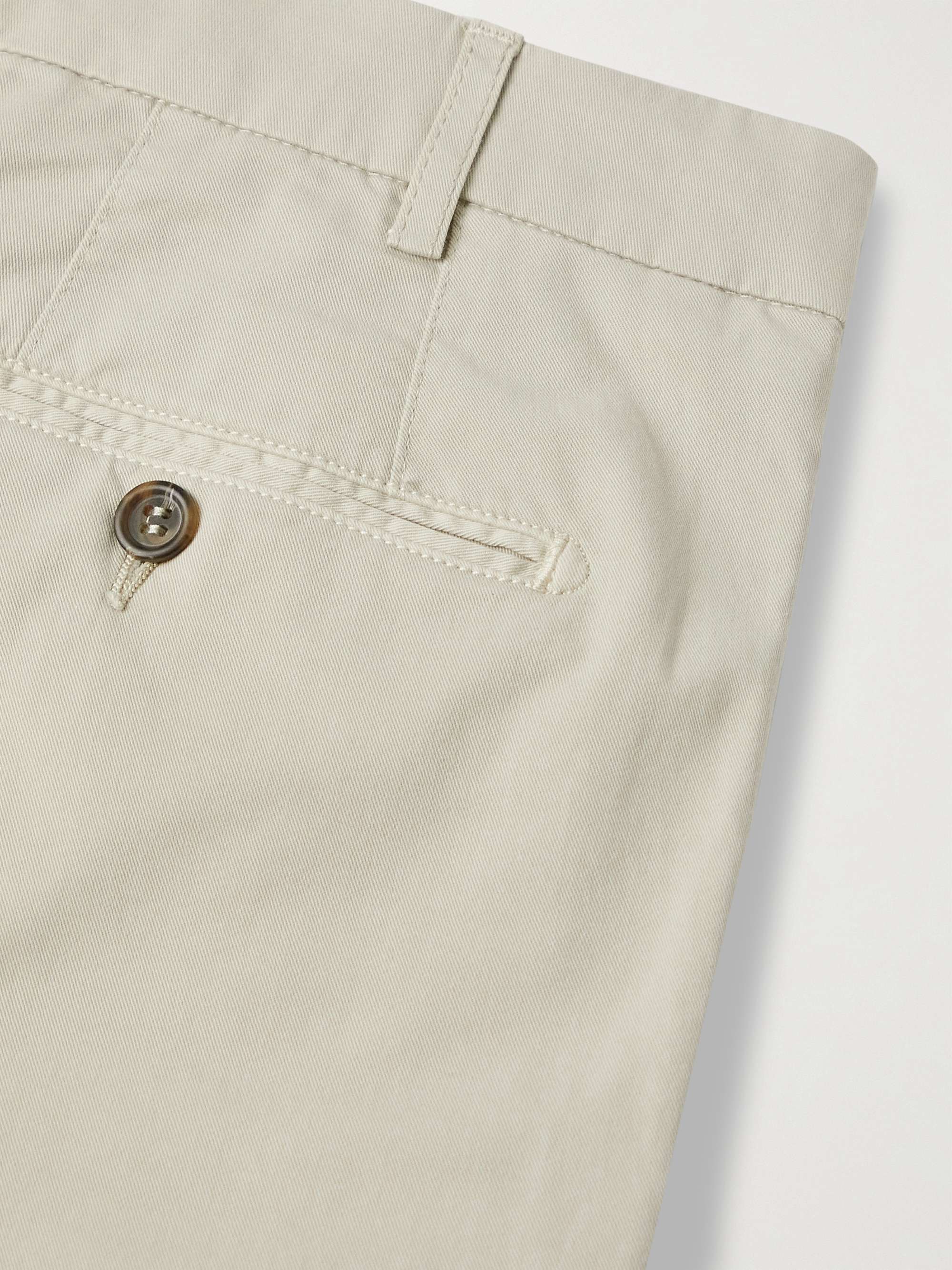 CANALI Stretch-Cotton Twill Shorts