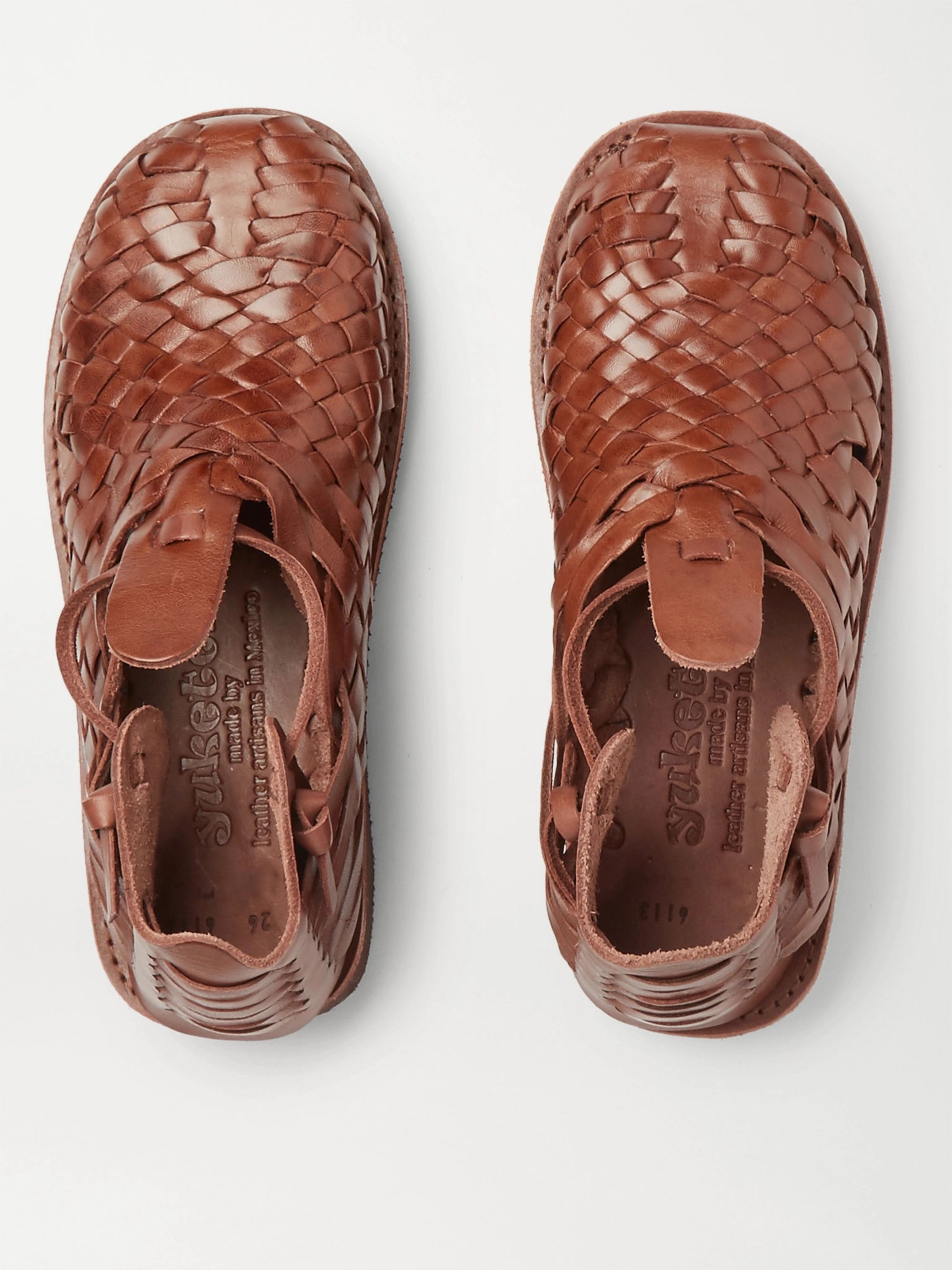 woven leather sandals huarache