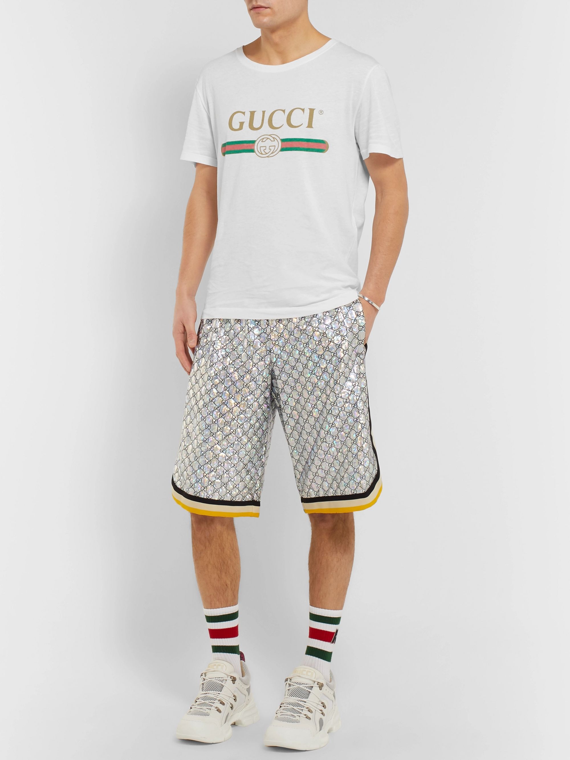 gucci top and shorts