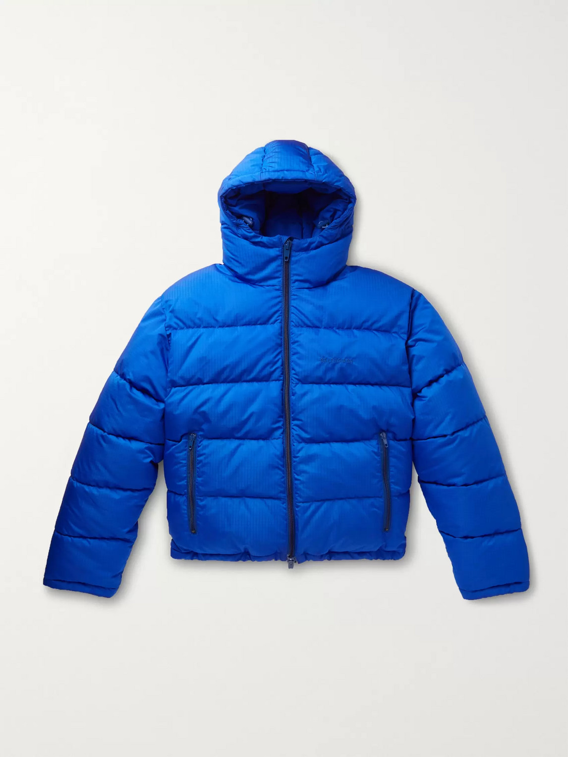 BALENCIAGA SLIM-FIT QUILTED RIPSTOP HOODED JACKET