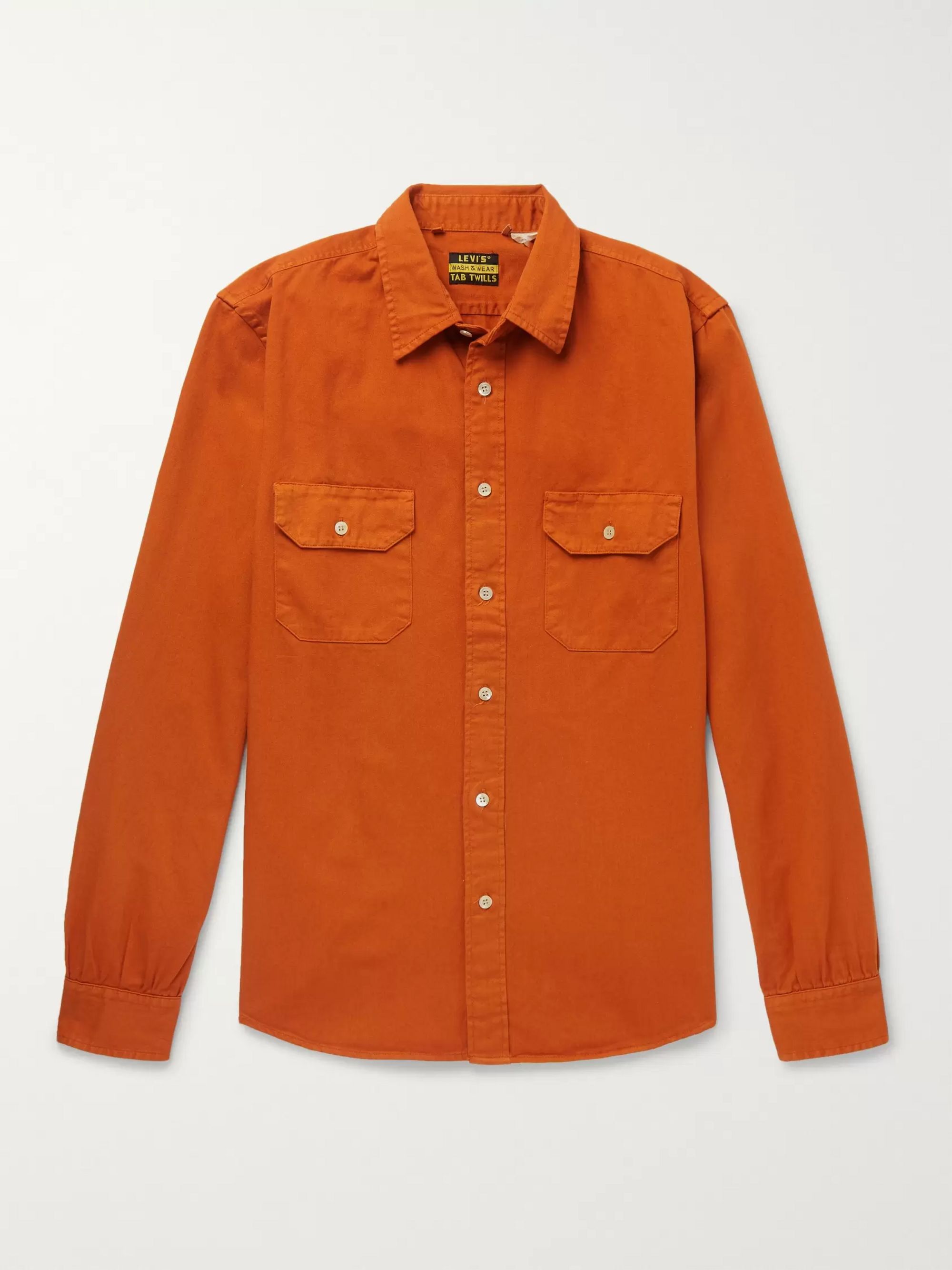 orange levis shirt