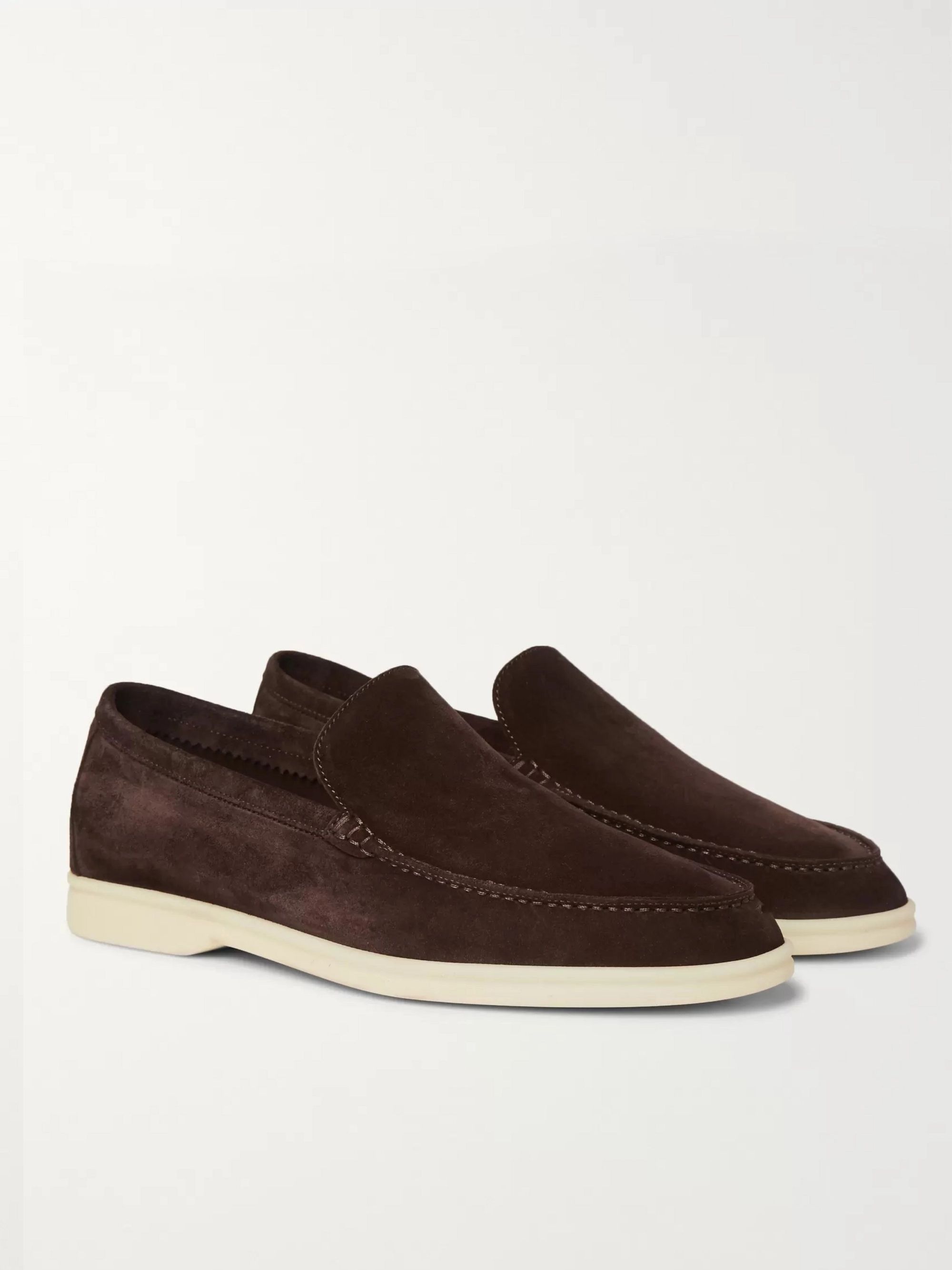 loro piana suede loafers