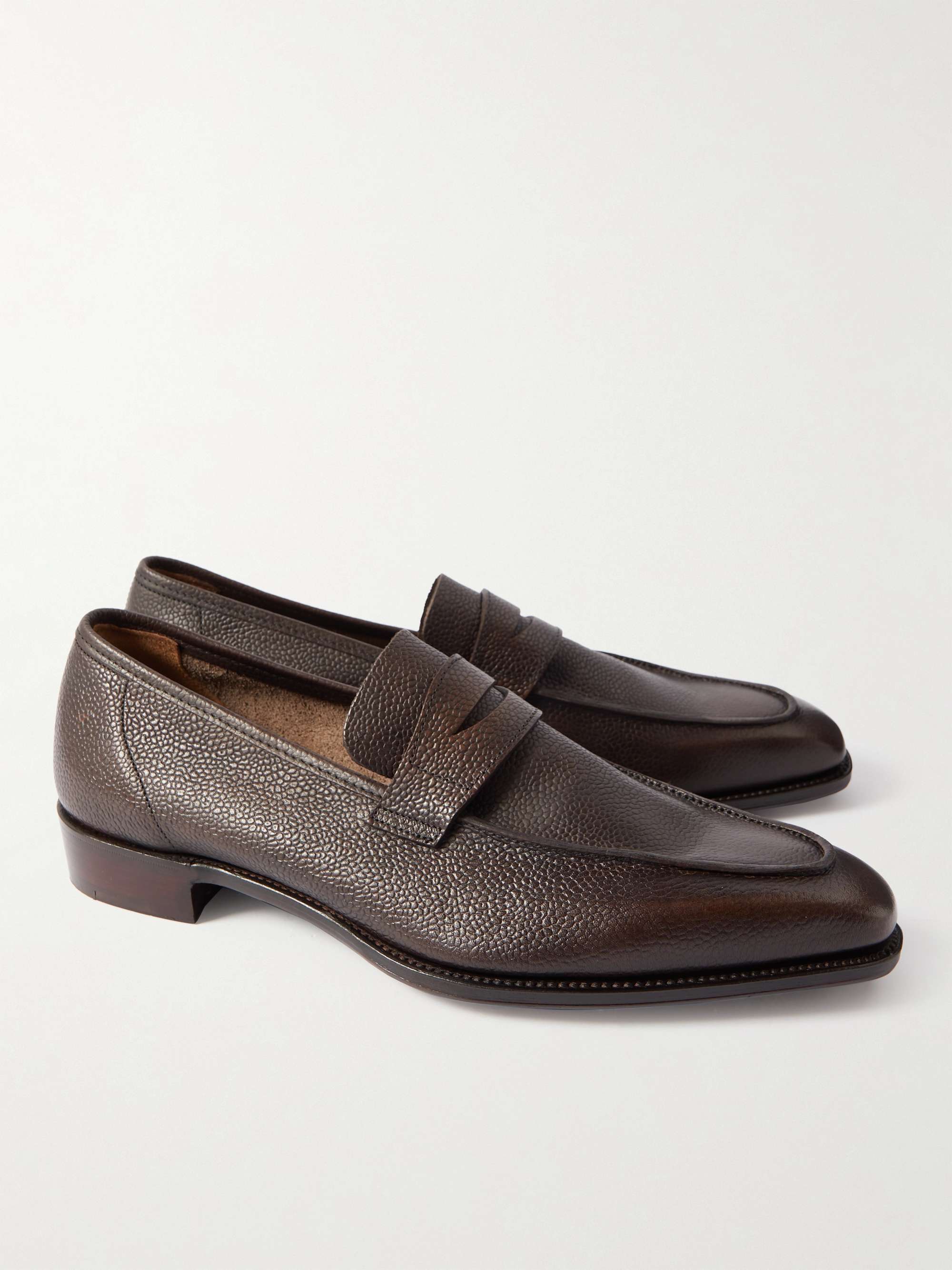 GEORGE CLEVERLEY Suede Penny Loafers