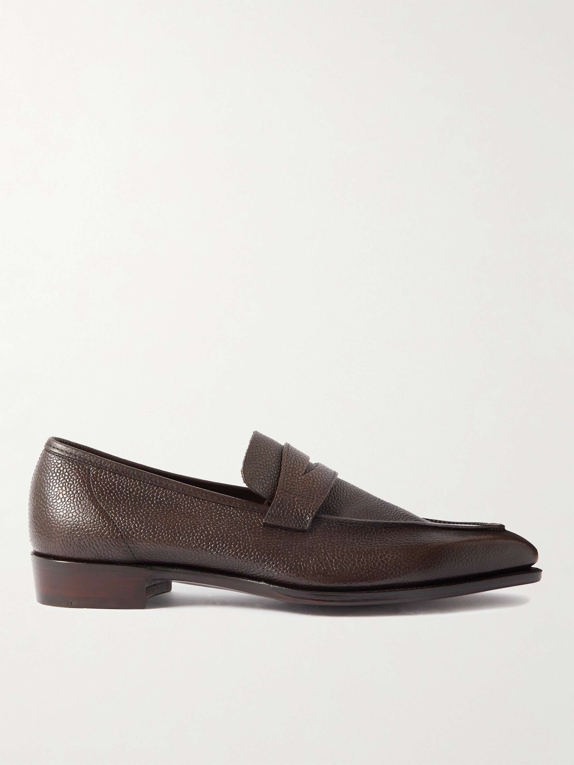 GEORGE CLEVERLEY Suede Penny Loafers