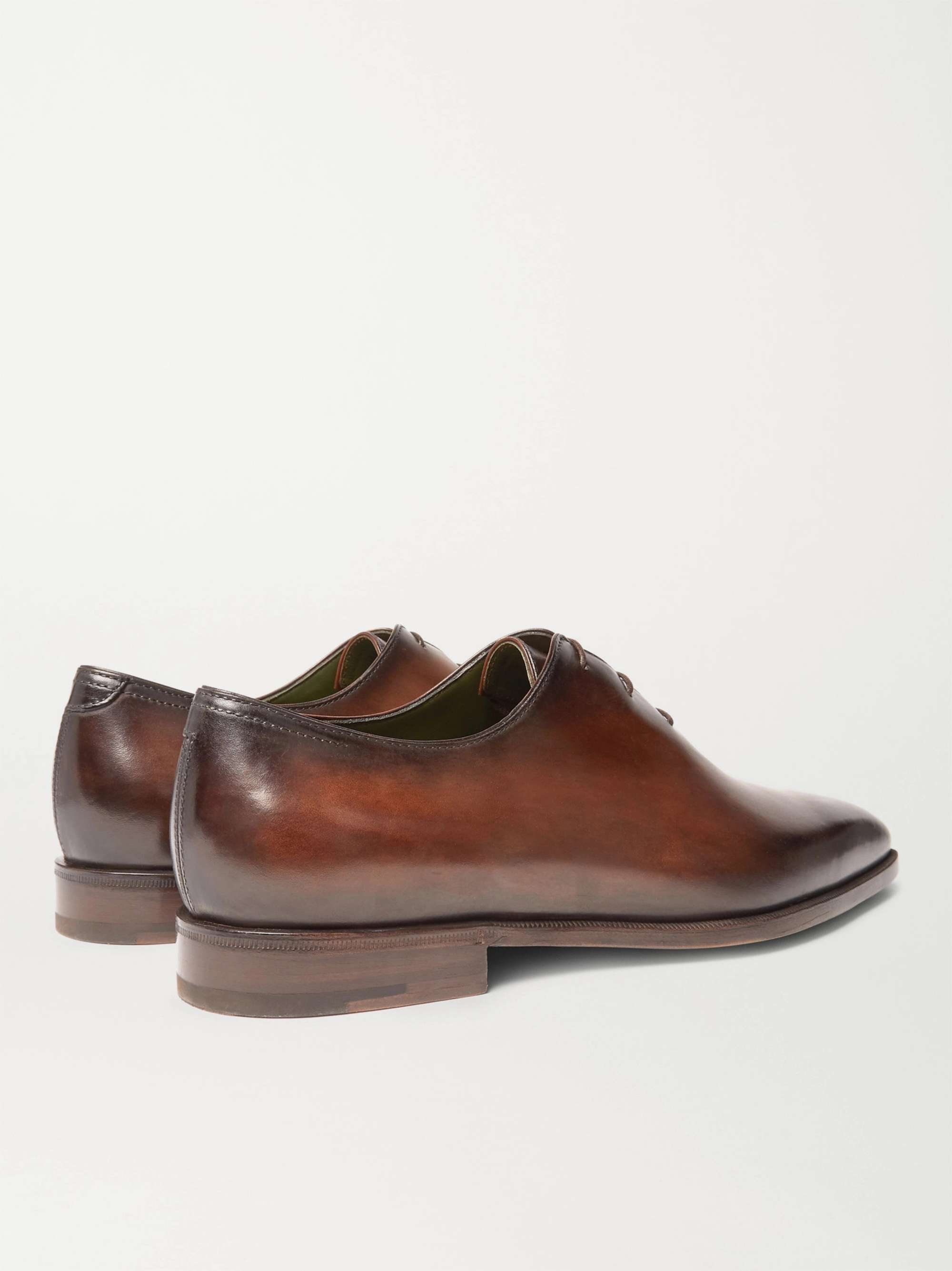 BERLUTI Blake Whole-Cut Venezia Leather Oxford Shoes