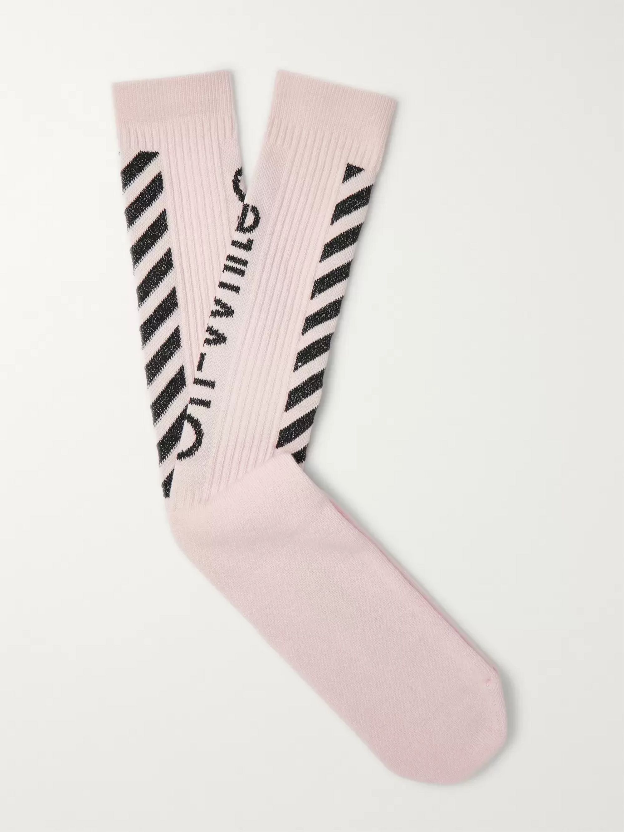 off white pink socks