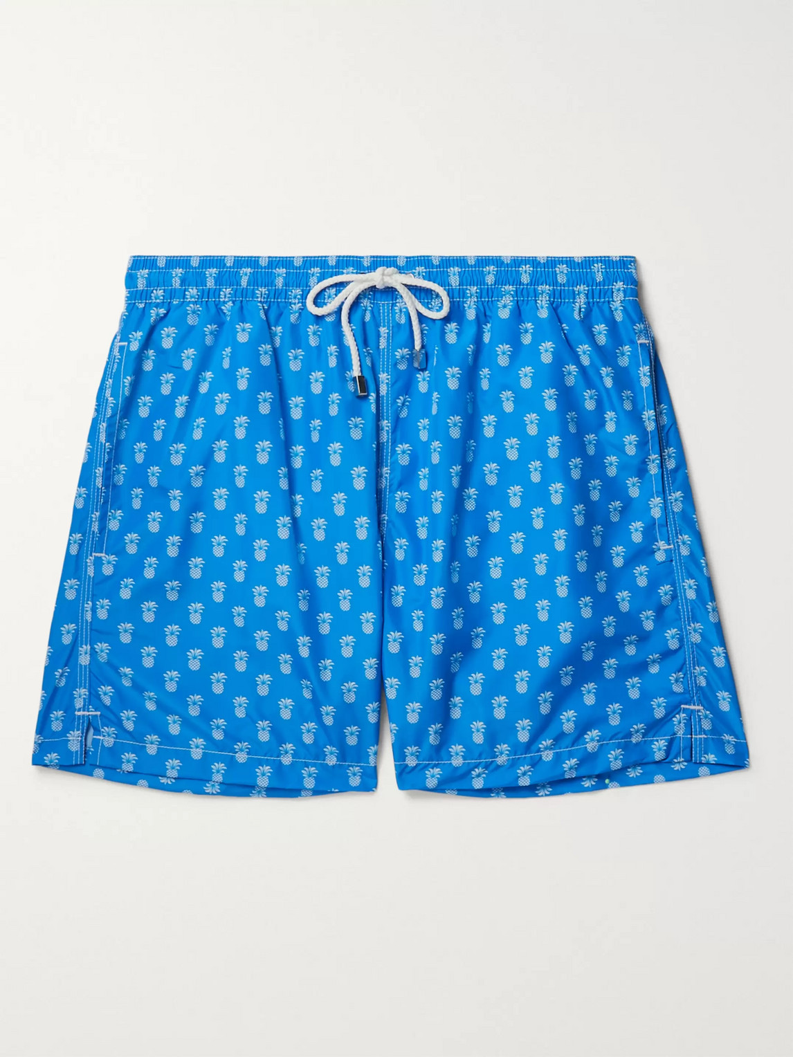 Anderson & Sheppard Printed Swim Shorts In Blue