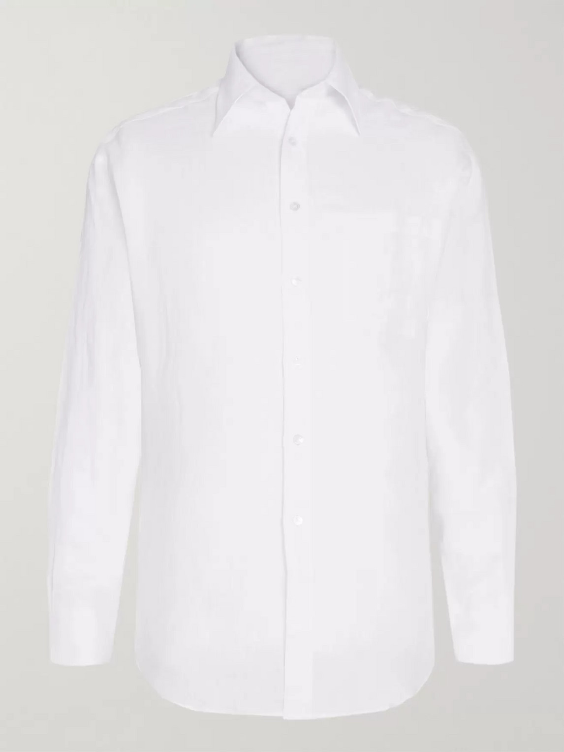 Anderson & Sheppard Linen Shirt In White