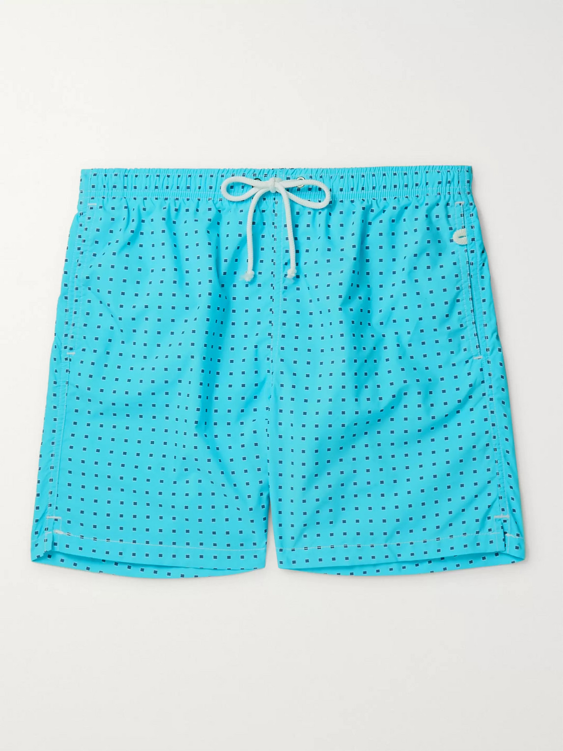 Anderson & Sheppard Printed Swim Shorts In Blue