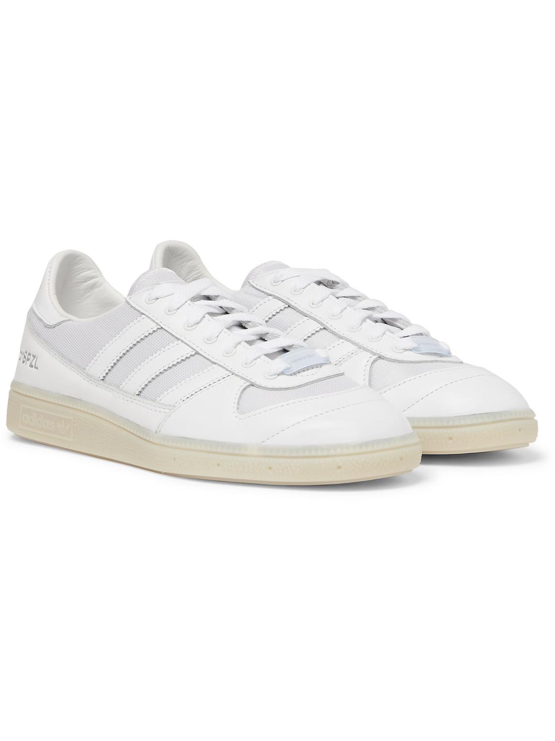 Adidas Consortium New Order Spezial Wilsy Leather And Reflective-mesh Sneakers In White